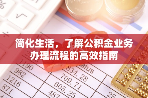 越城简化生活，了解公积金业务办理流程的高效指南