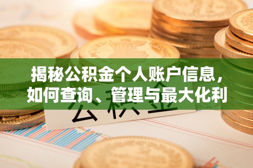 越城揭秘公积金个人账户信息，如何查询、管理与最大化利用