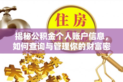 越城揭秘公积金个人账户信息，如何查询与管理你的财富密码