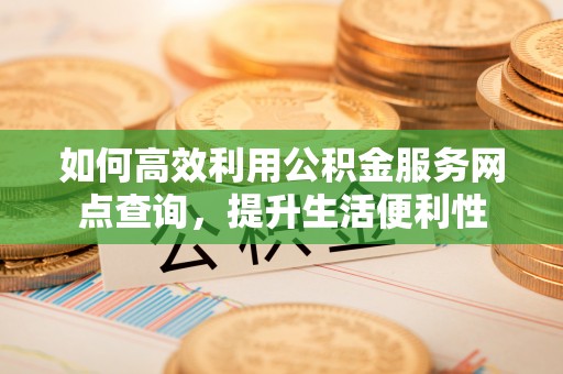 越城如何高效利用公积金服务网点查询，提升生活便利性